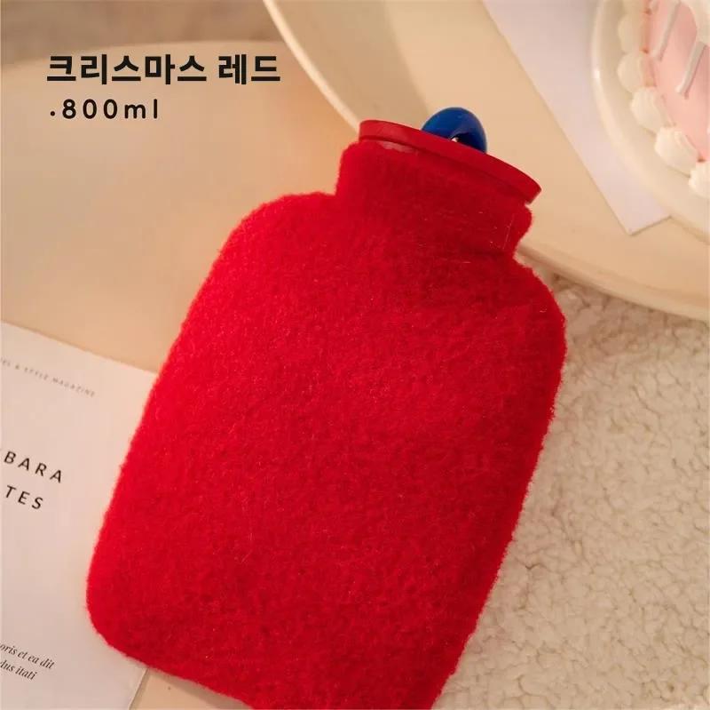 Warm Belly Hot Water Bottle 350/800ML Water Filling Bag for Women Hands Feet Warmer Portable Heat Retention Comfort Water Bottle
