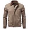 Mens Suede Fleece-Lined Winter Jacket With Collar Casual Business Outerwear 2026