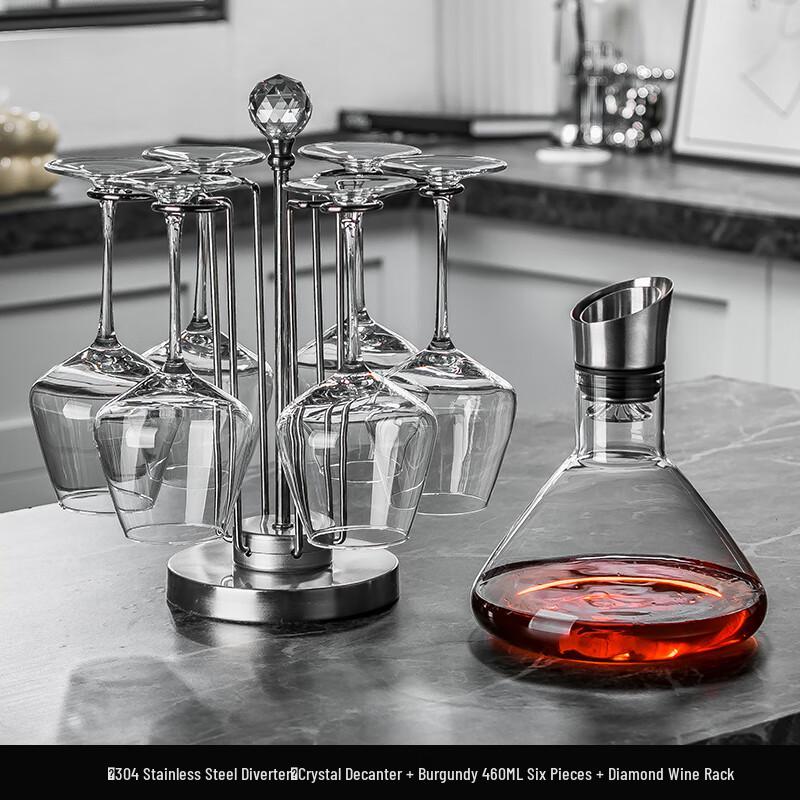 

Burgundy Red Wine Decanter & Glass Set