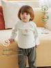 Infant Round Neck Long Sleeve Base Layer for Spring and Autumn