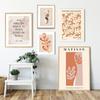 Solid Wood Frame Matisse Flower Poster Abstract Tropical Plant Canvas Painting Minimalist Wall Art Print Modern Pictures Living Room Home Decor