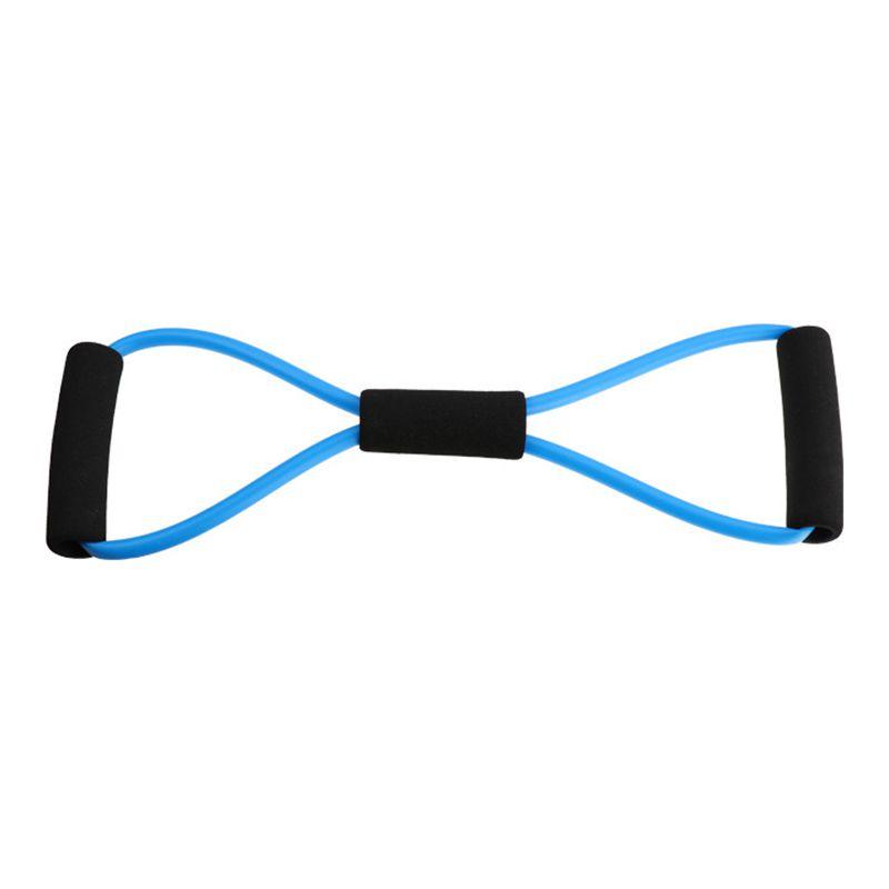 Lightweight And Easy To Store 8-shape Resistance Band With Comfortable Foam Grips