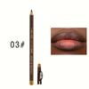 12pcs Eyebrow Pencil Eyeliner lip pencil Natural makeup Long-lasting Black dark coffee light coffee with pencil sharpener