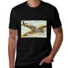 Raf Spitfire T-Shirt Aktives Sport-Kurzarm-Baumwollhemd