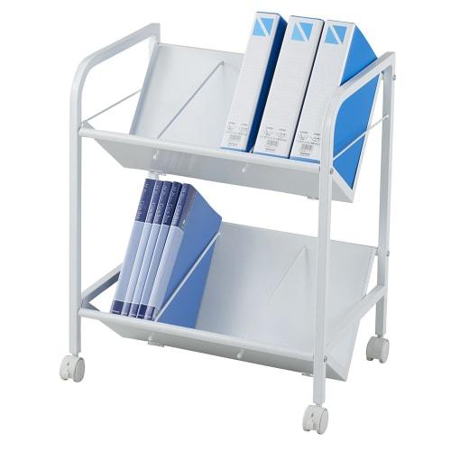 Nakabayashi File Wagon 2 Tier White CWA-002W