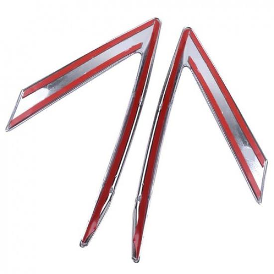 1Pair Chrome Front Head Light Eyebrow Cover Trim New For Cadillac XT5 2016-