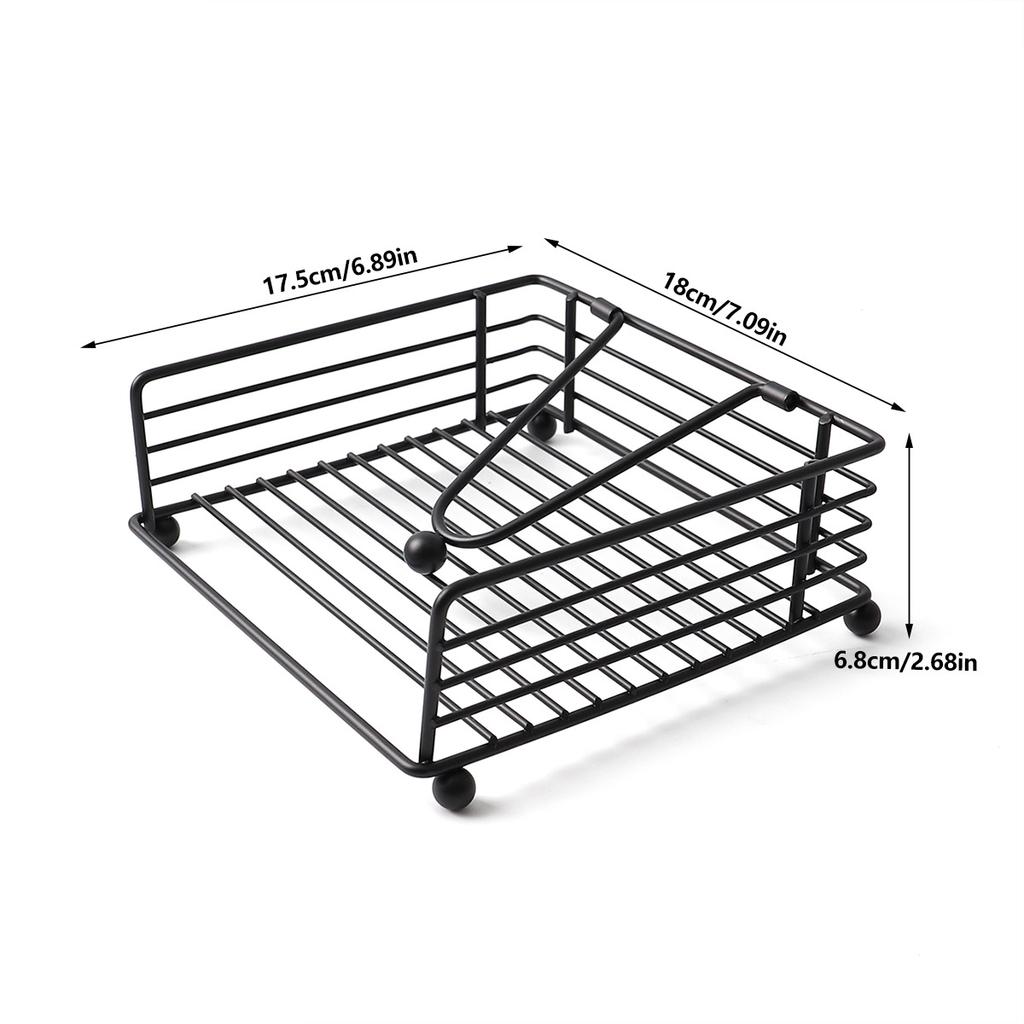 1pc Creative Square Tissue Box Holder |Open-Top Design | Durable Kitchen & Dining Decor Accessory