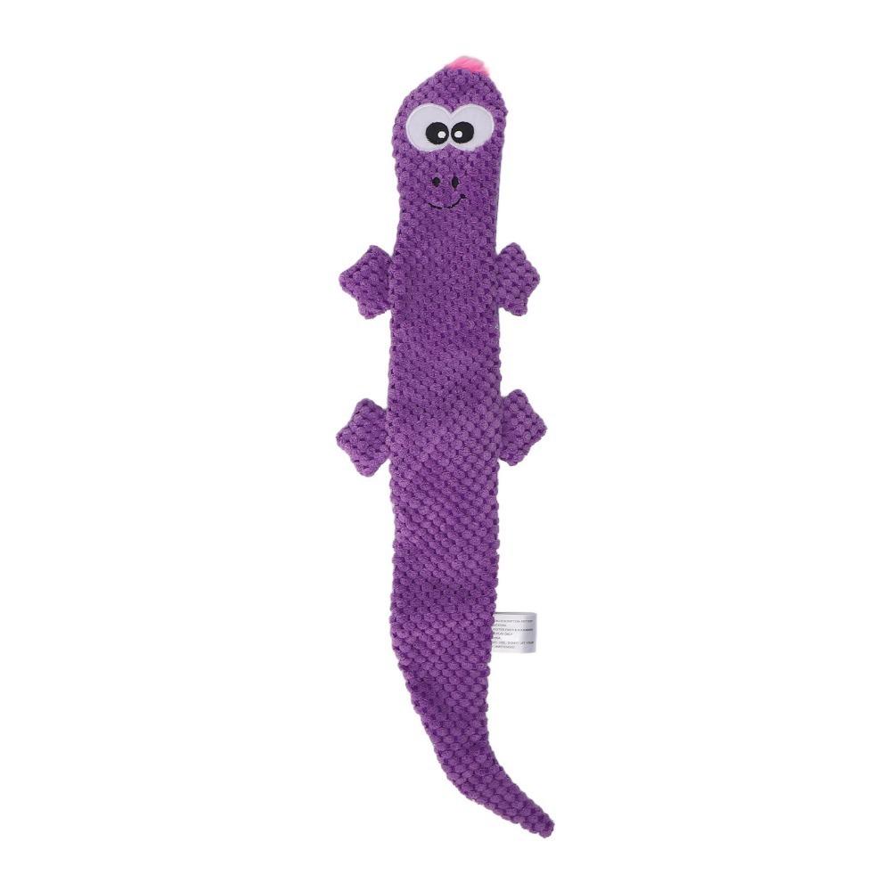

Cartoon Lizard Dog Chew Toy Plush Fabric Lizard Dog Toy Durable Bite Pet Bite Toy Teething Relief фіолетовий