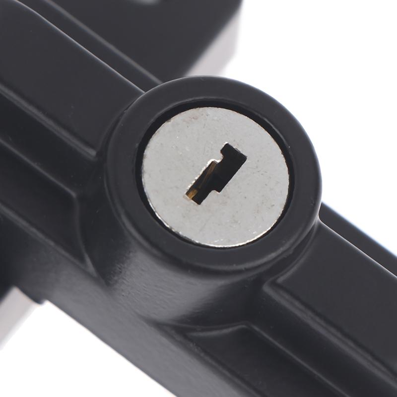 Fechaduras T de Aço Plástico Com Chave Fivela de Travamento de Janela Externa Travas de Segurança para Batente de Porta Travas Restritoras de Segurança Travas Antifurto