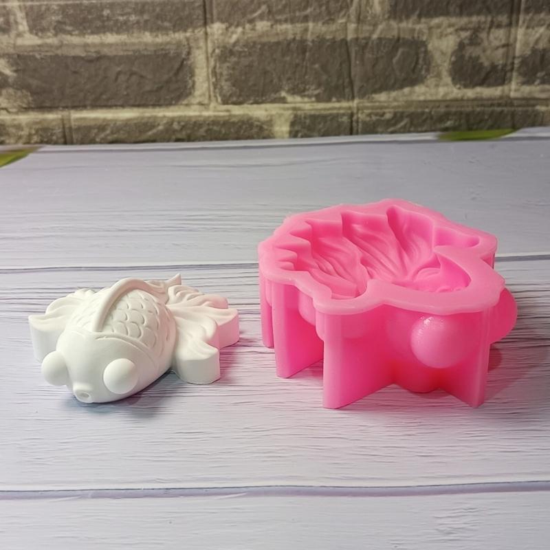 3D Fish Molds Epoxy Resin Molds Castings Molds Silicone Molds Ornament Plasters Molds Baking Molds for Craft Making
