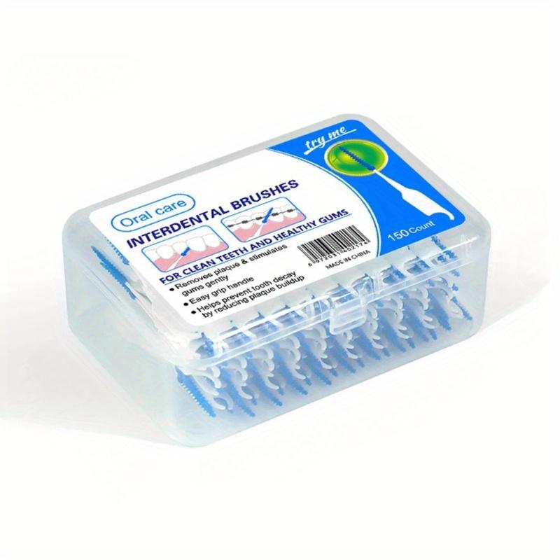 

150 шт./кор. межзубные силиконовые щетки зубочистки щетка между зубами зубная нить оральные скобы чистка с нитью 1 box