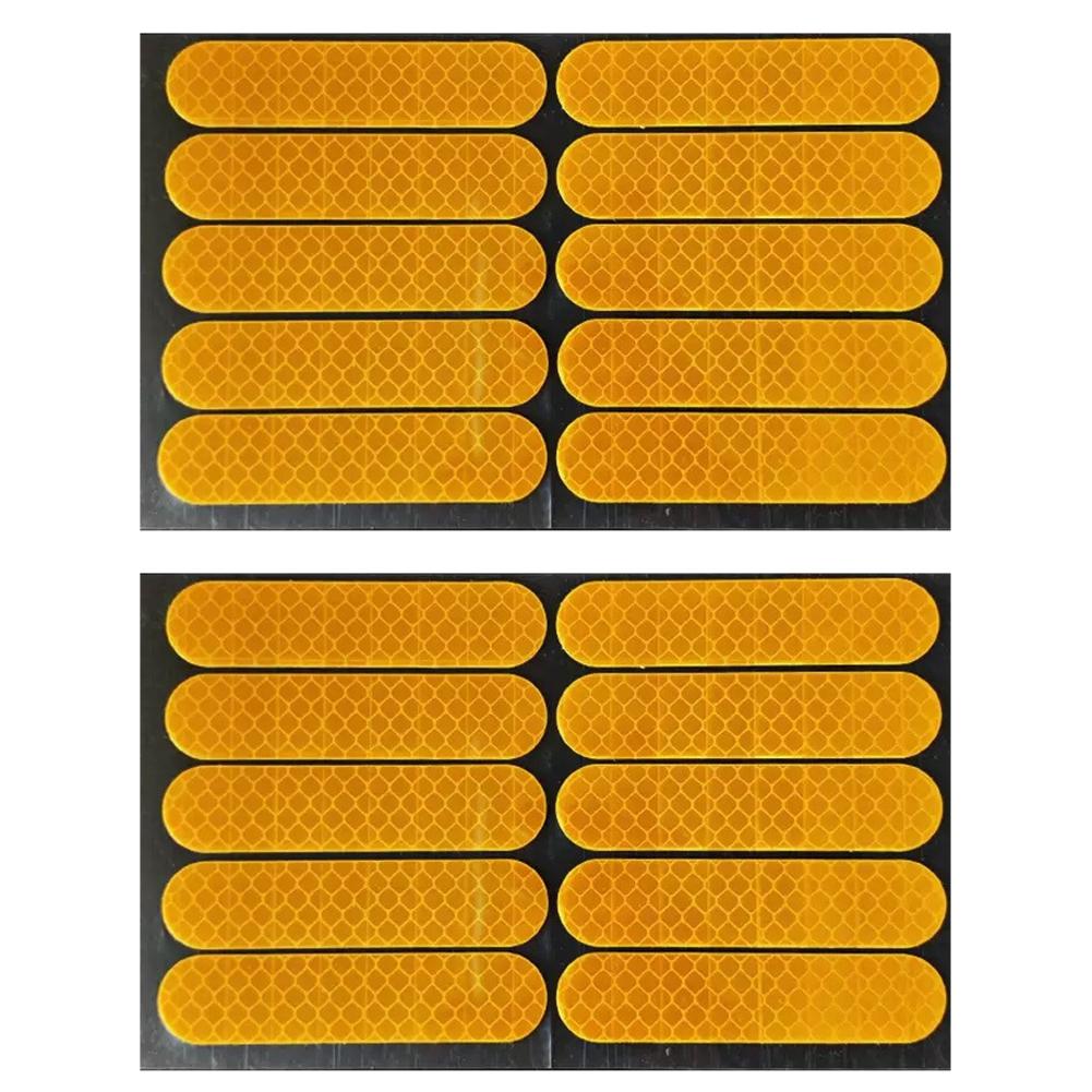 20Pcs Motorcycle Helmet Reflective Sticker Kit Safety Waterproof Reflective Strips For Motorcycle Bike Night Riding