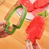 1pc Stainless Steel Watermelon Slicer & Popsicle Mold, manual with green handle, great for summer.