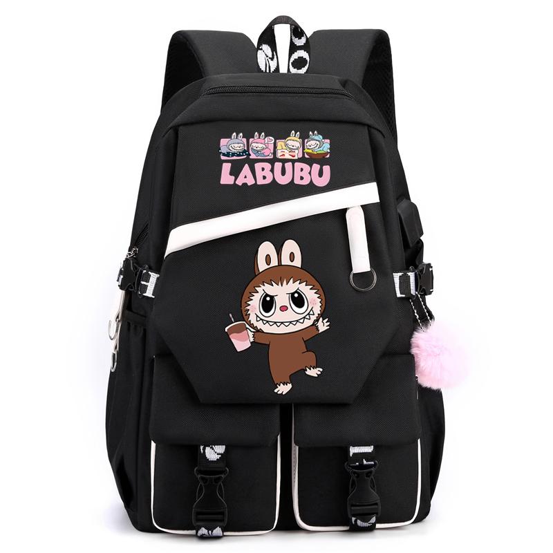 Cartoon Printed Backpack Student Teenager Girl Boy Schoolbag Large Capacity Waterproof Bookbag Women Men Travel Bag Gift