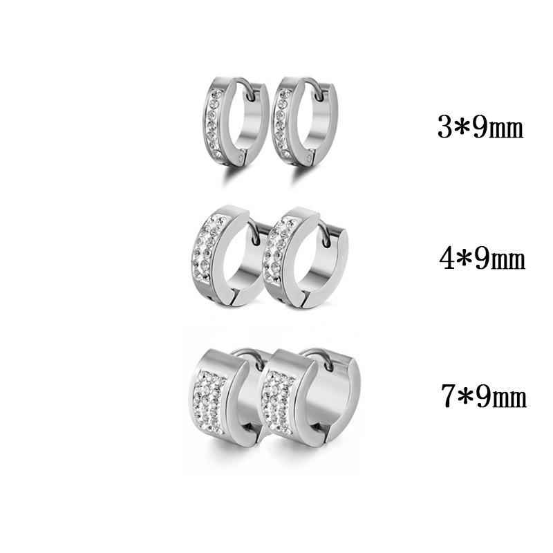 Fashion Titanium Steel Hoop & Stud Earrings - Trendy, Hypoallergenic, Unisex Ear Clips