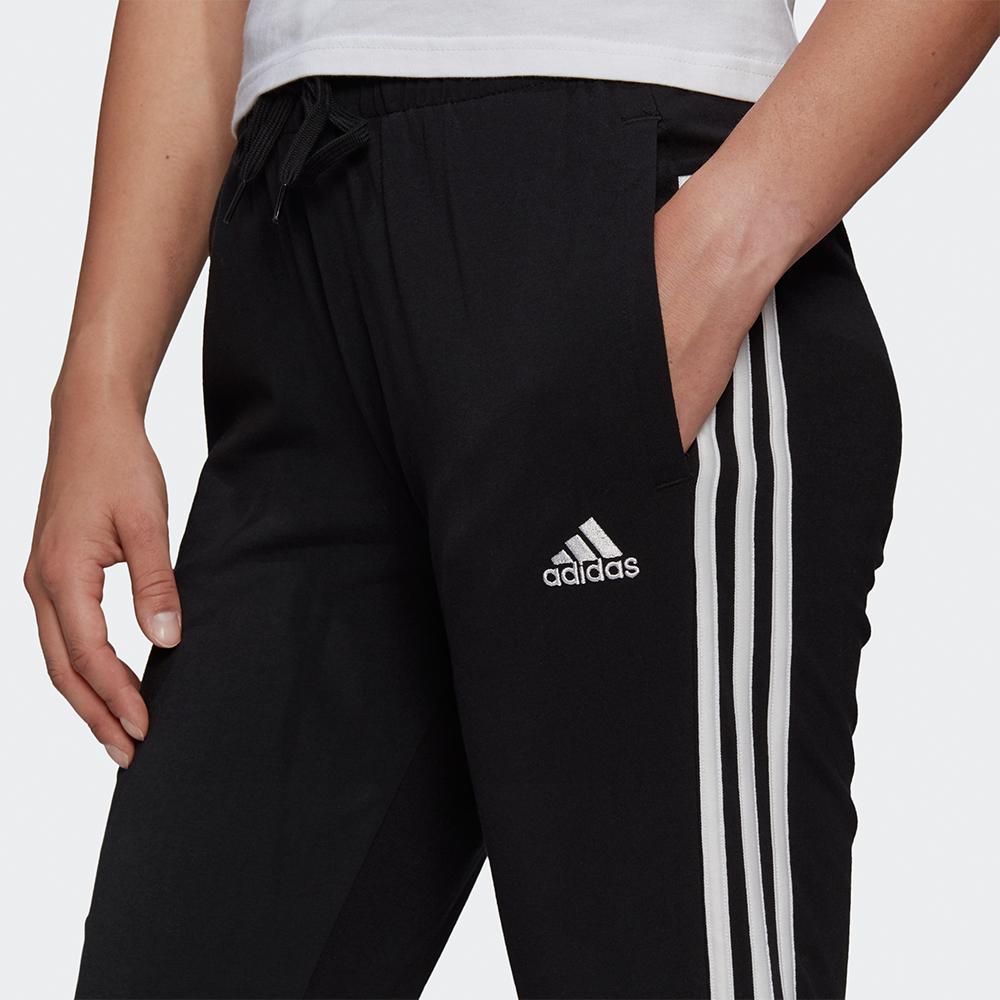 Adidas 3-Stripes Drawstring Cuff Track Pants Women Bottoms Black GM5542
