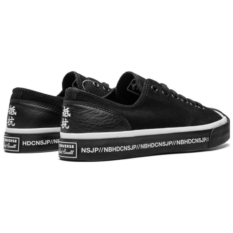 NEIGHBOURHOOD x Converse Jack Purcell Black Soul Wear-resistant and Lightweight Low-top Skate Shoes Unisex Black