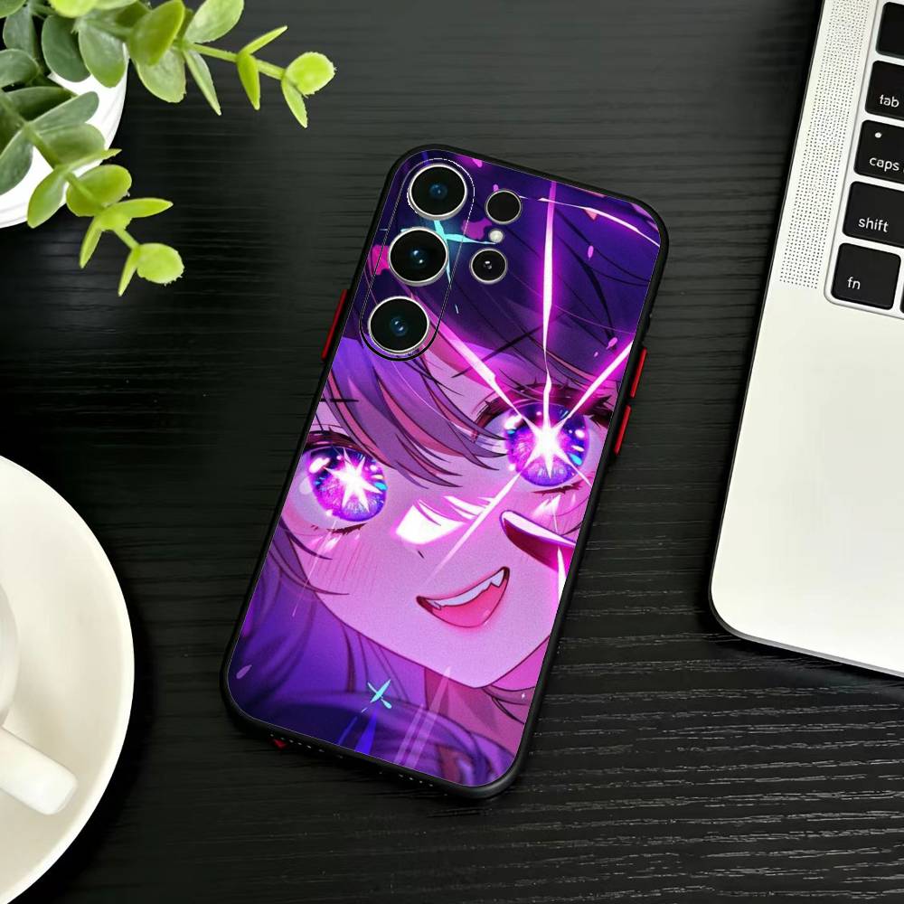 Oshi No Ko A-Anime Cute Phone Case For Samsung S26,S25,S24,S23,S22,S21,S20,S30,Ultra,Plus,Fe,Note,5G Black Cover