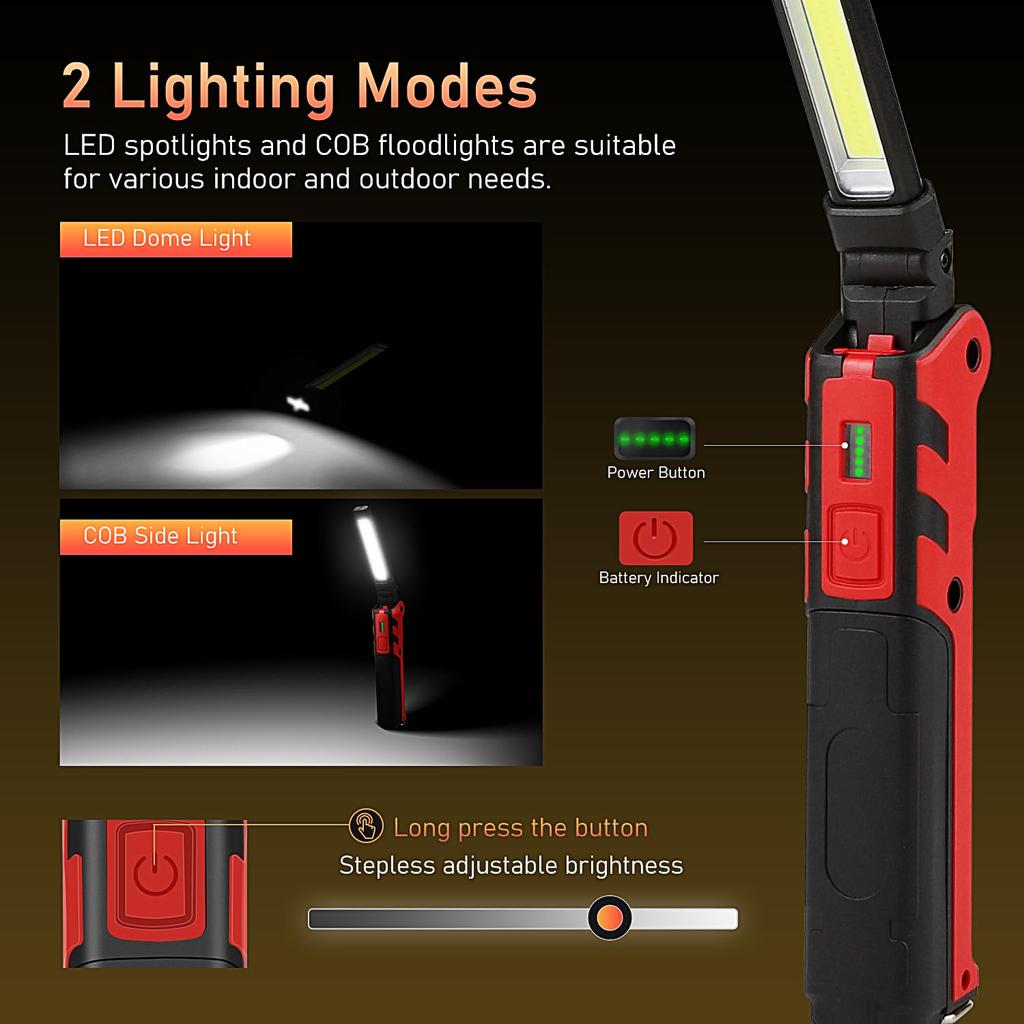 WINDFIRE LED Work Light, High Brightness, 800 Lumens, Work Light,