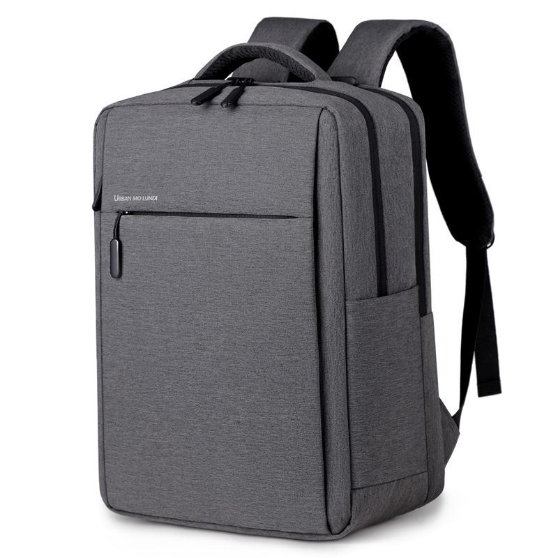 

Business Travel 15.6 Laptop Backpack - Dual Shoulder, Large Capacity, Multifunctional, Simple Fashion School Bag 15-inch темно-серого