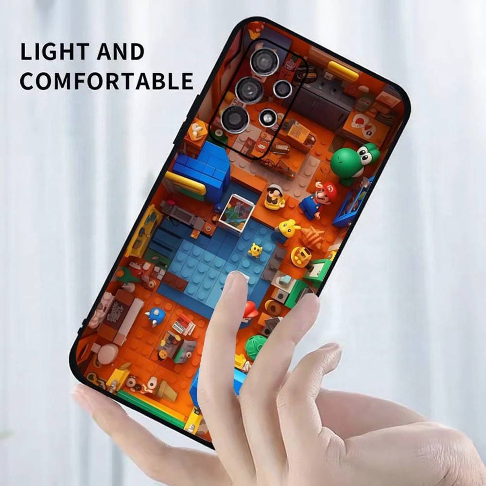 

Anime Super M-MarioS Bros Phone Case For Samsung S25,S24,S23,S22,S21,S20,S10,Ultra,Plus,Lite,FE,Soft Silicone Black Cover Samsung S20plus5G