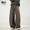 Baleno Men's S&K Wide-Leg Casual Pants