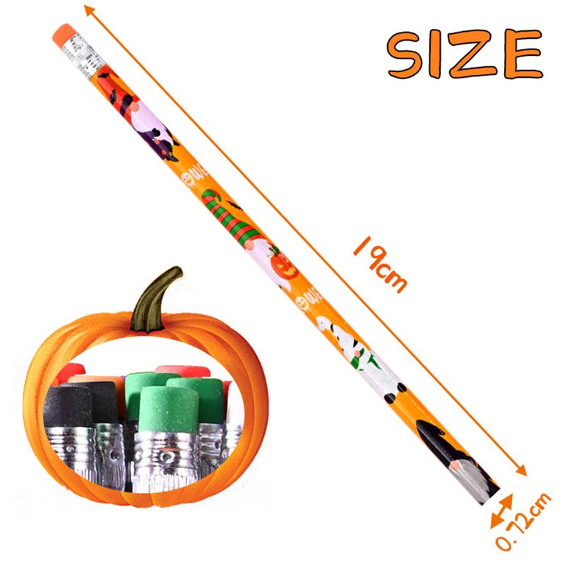 20Pz Matite di Halloween Design Casuale Matita HB Cartone Animato Tema Halloween Cancelleria Regalo per Studenti