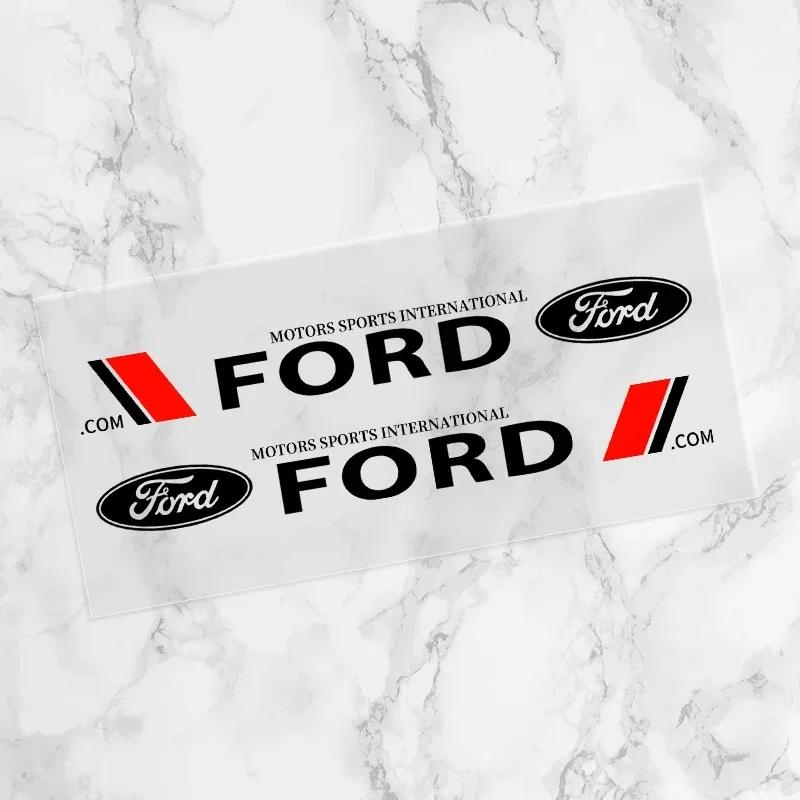 

Car Sticker 2026 For Ford 2PCS Car Door Side Body Stickers Emblem Decal Decoration Stickers For Ford Focus 2 3 Mondeo Ecosport K чёрный