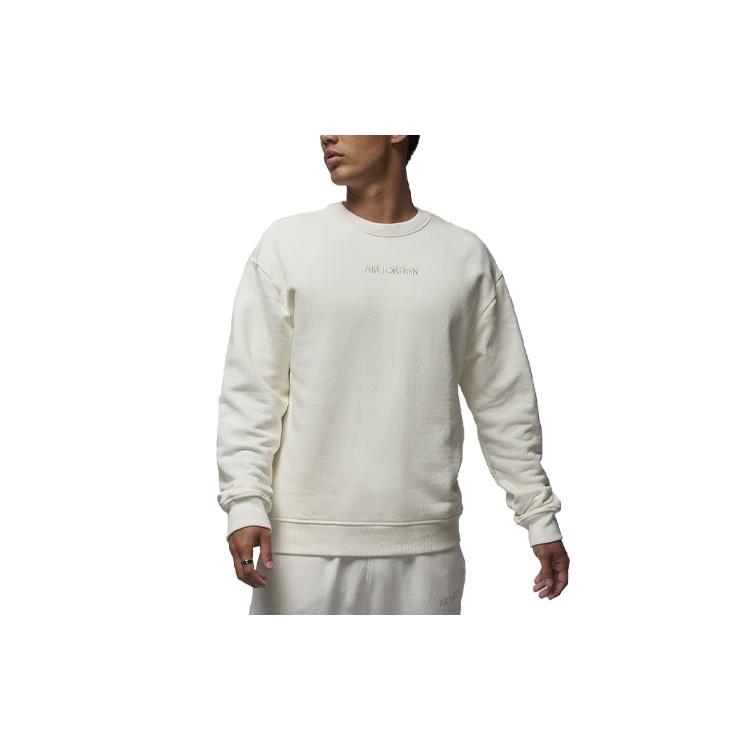 Air Jordan Wordmark Fleece Crewneck Sweatshirt  Sail  Men s FJ7789-133 XXL