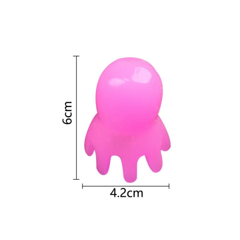 1pc Octopus Shaped Head Meridian Acupoint Massage Comb Wide Tooth Scalp Comb Back Neck and Back Manual Deep Massage Tools