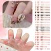 24 Bucuri Unghii False Lungi Unghii Press-on Manichiura Glitter Patch-uri 10ml