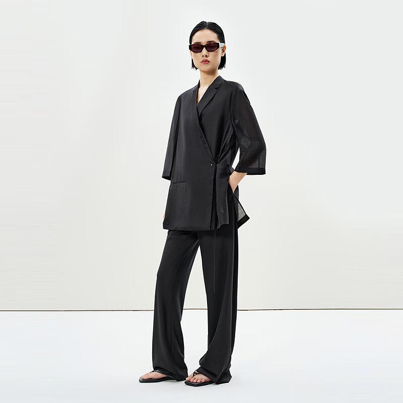 LESS Women's Summer Straight-Leg Commuter Trousers