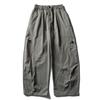 Unisex Relaxed Fit Cargo Pants With Pleated Detail Japanese Retro Style Lightweight Breathable Trousers Fall Outdoor