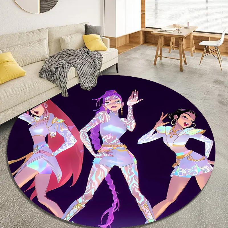 Hunter Cartoon Round Area Rug,Carpet Rug for Living Room Bedroom Sofa Playroom Decor,Non-slip Floor Mat Q0021