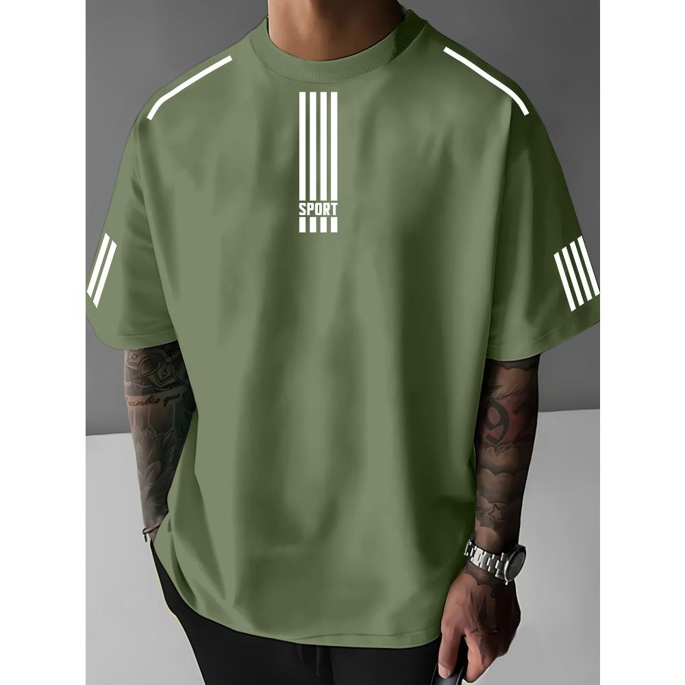 The 2025 Summer New Men's T-shirt Is a Casual Fashionable Breathable Lightweight and Simple Outdoor Street Style Men's T-shirt