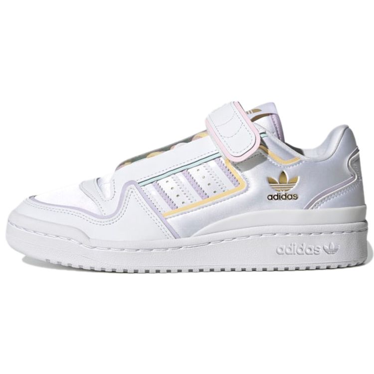 Adidas Originals Forum Plus Low Top Sneakers Women Sneakers White Pink Purple H05123
