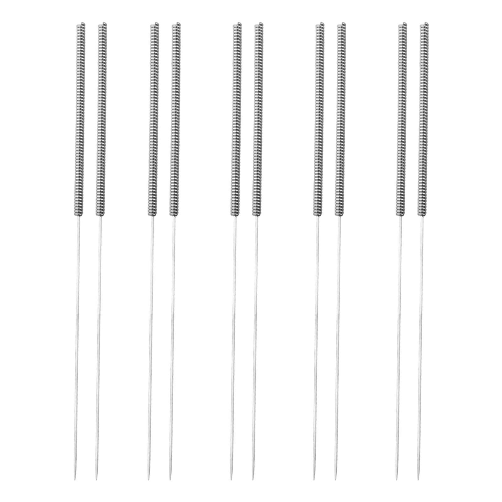 Precision Performance Stainless Steel Nozzle Cleaning Needles 0 2mm 10pcs