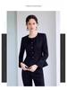 Women's Black Slim Fit Retro Workwear Suit: Spring & Autumn Professional OL Set