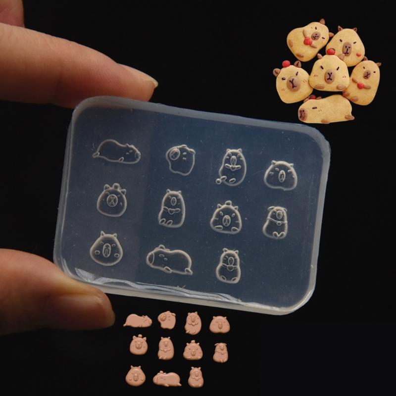 Capybara Shaped Silicones Molds Baking Molds for Making Candy Chocolate Cookie Muffins Mousses Cake Fondant Decorations