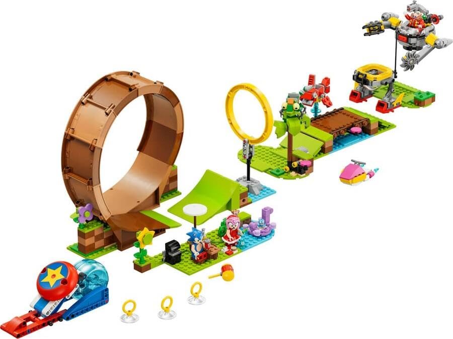 LEGO Sonic the Hedgehog Green Hill Zone Loop Challenge 76994 Toy Blocks Gift Video Game Adventure Boys Girls Ages 8 and Up