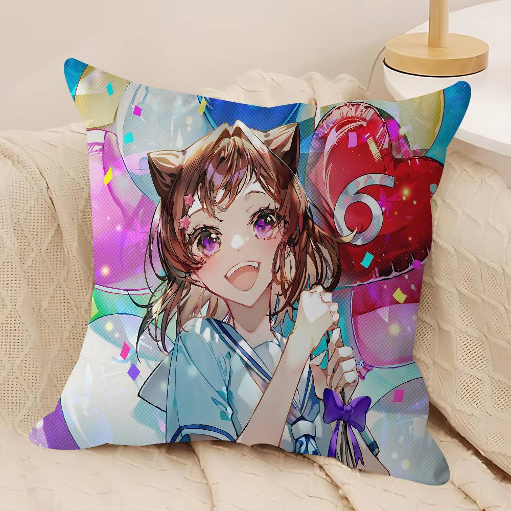 Cute B-Bang D-Dream Personalized Picture Text Home Decorative Pillows Household Gifts 45x45cm