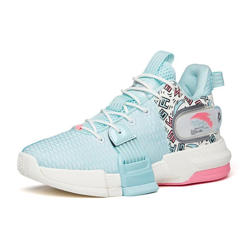 Anta Craze 2 Cushioning Slip Resistant Waterproof Low Top Basketball Shoes Men's Blue Sneakers 112141640S-3