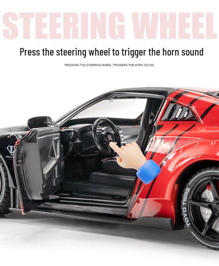1:24 Scale Spray GTR Sports Car Track Edition Alloy Model - Collectible Toy