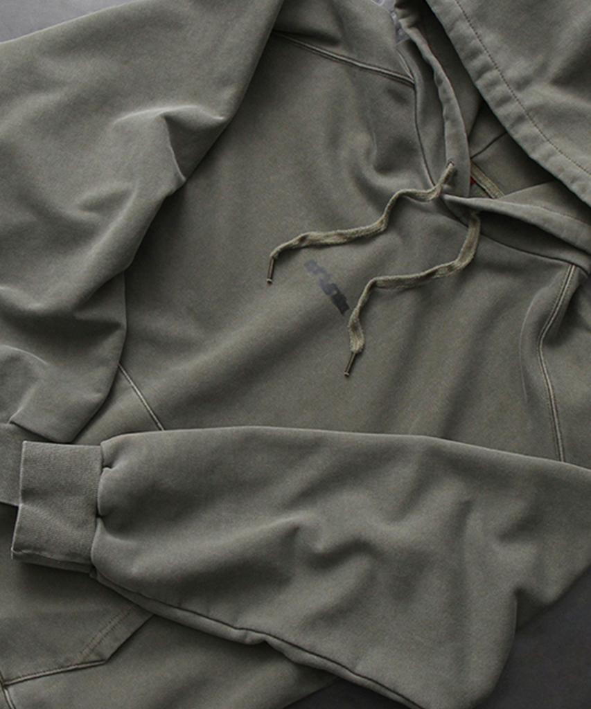PIGMENT Small Logo Hoodie Khaki