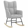 VidaXL Rocking Chair Cloud Grey Fabric, Chair, Relaxation Chair, Recliner, Living Room Chair, Rocker, Chair In 4016788