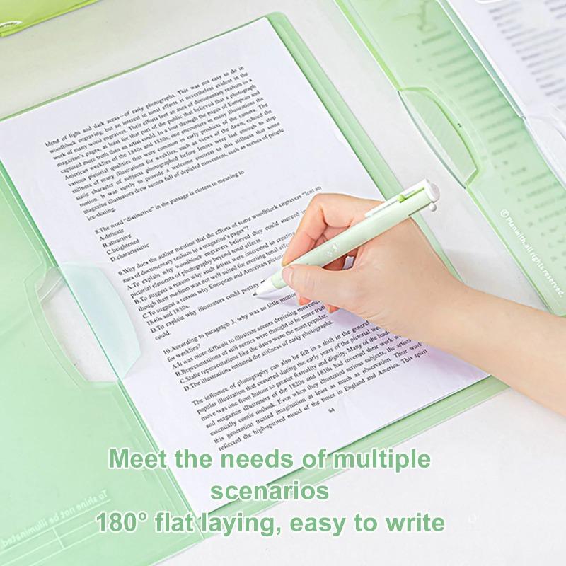 3PCS Large Capacity Transparent Thick File Storage Clip Test Paper Collection Document Storage File Organization Student Office Supplies