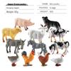 Desktop Farm Animal Models: Puppy, Sheep, Rabbit, Chicken, Duck, Goose Ornaments