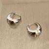French Enamel Sun Round Hoop Earrings for Women Minimalist Glazed Starlight Star Elegant Ear Buckle Fashion Jewelry Accessories