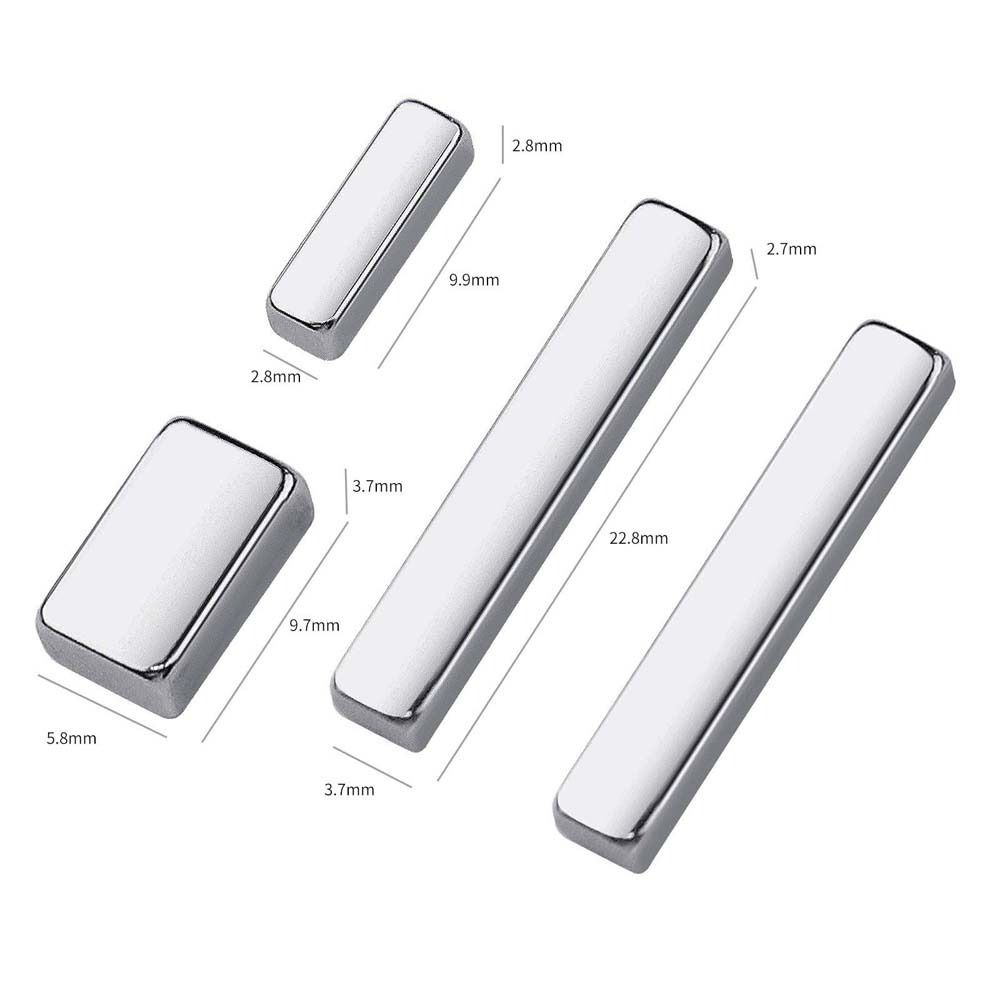 4Pcs/set Gel Polish Magnetic Effect Cat Eye Magnetic Stick Square Cat Eye Nail Magnet Manicurist