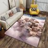 Puppies resting on soft clouds carpet Yoga living room room decor children's crawling mat doormat area rug games mat